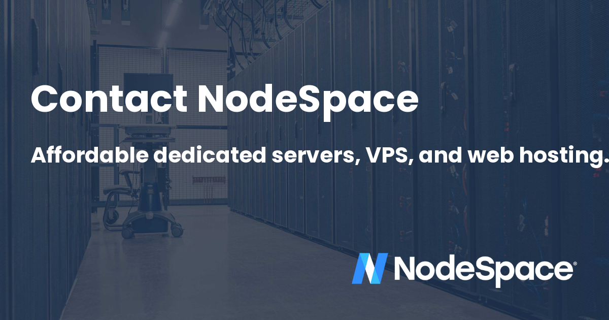 Contact NodeSpace | NodeSpace Hosting