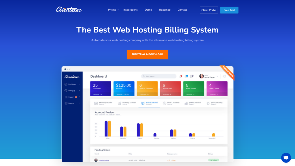ClientExec Web Hosting Billing